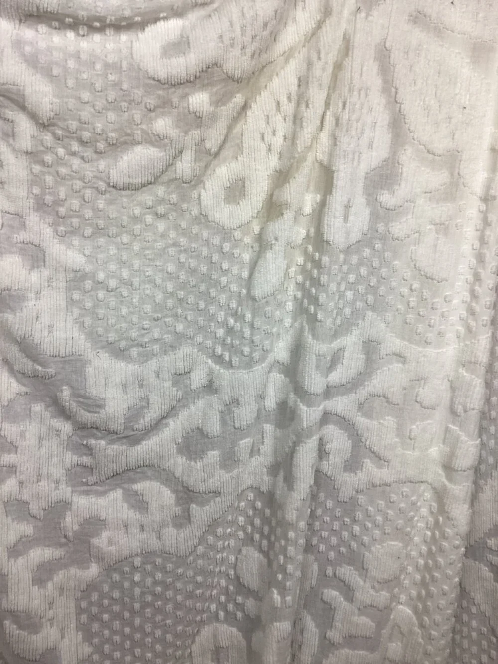 Vintage White Comforter Cover Swiss Dot Fringe